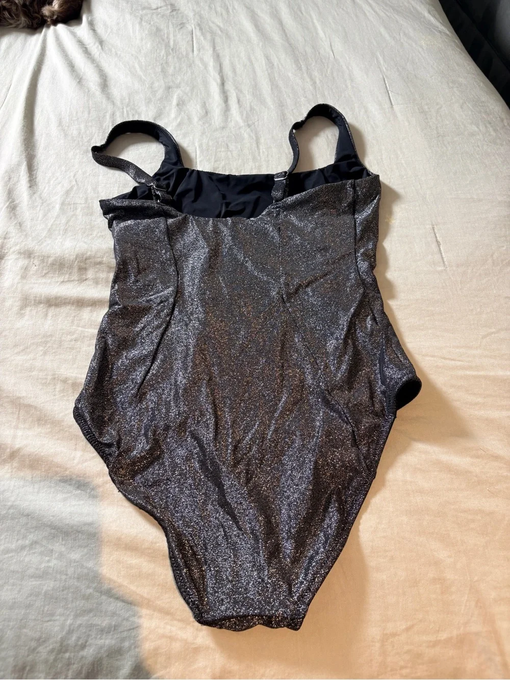YITTY Black with Silver Shimmer One-Piece Swimsuit
